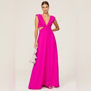 Monique Lhuillier ($595 retail) Fuchsia Pink Dress Gown size 14